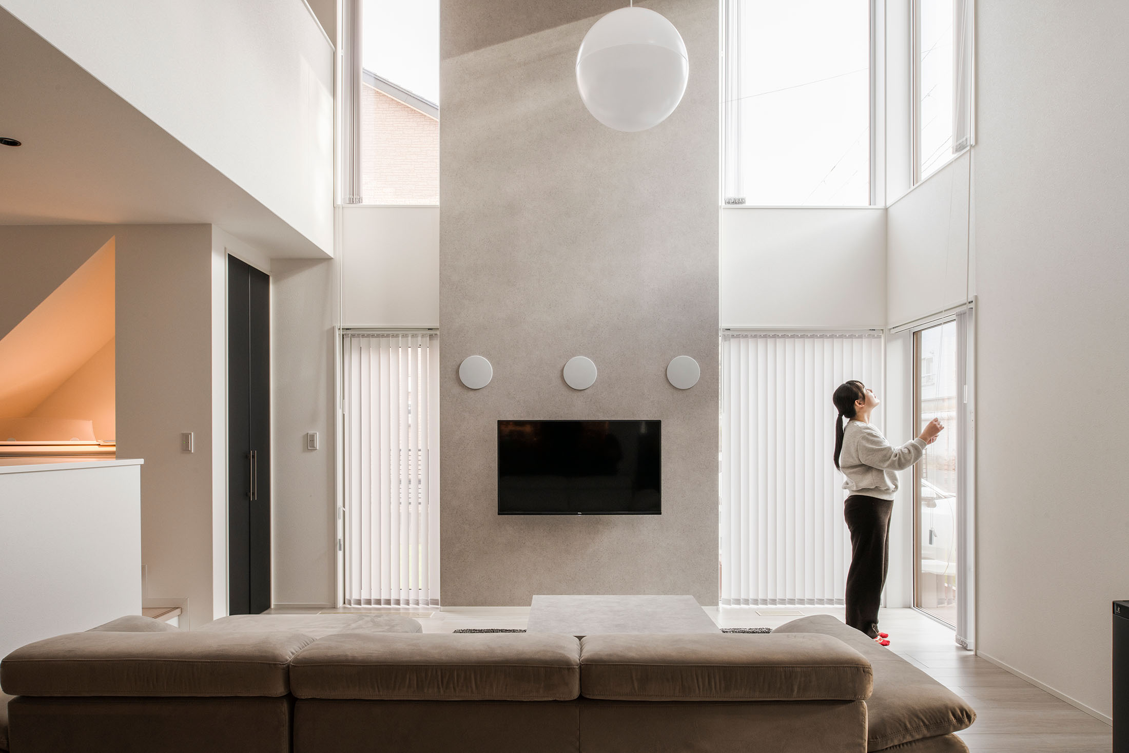 快適に暮らし、趣味を深める。遊び心あふれる吹き抜けの家